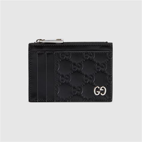 Gucci Signature Card Case Black 